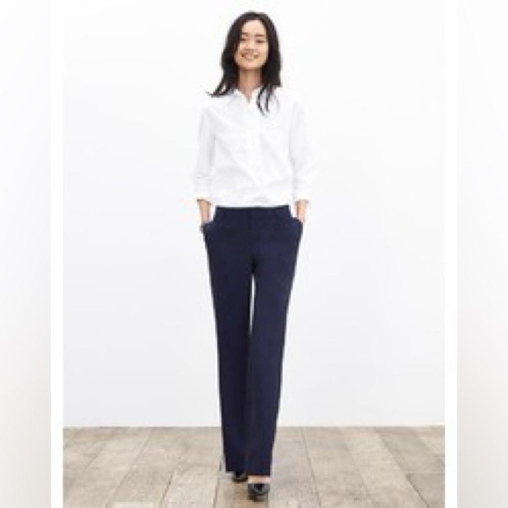 Banana Republic Martin Fit Trouser Navy